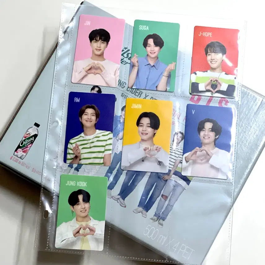 [BUNJANG] BTS Bangtan Sonyeondan Chilsung Cider Bundle Set with Photocard Set / BTS 방탄소년단 칠성사이다 + 포토카드 세트 패키지