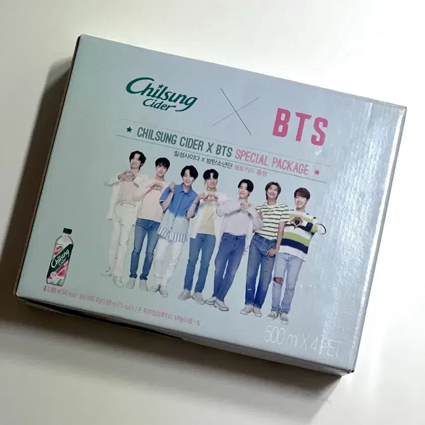 [BUNJANG] BTS Bangtan Sonyeondan Chilsung Cider Bundle Set with Photocard Set / BTS 방탄소년단 칠성사이다 + 포토카드 세트 패키지