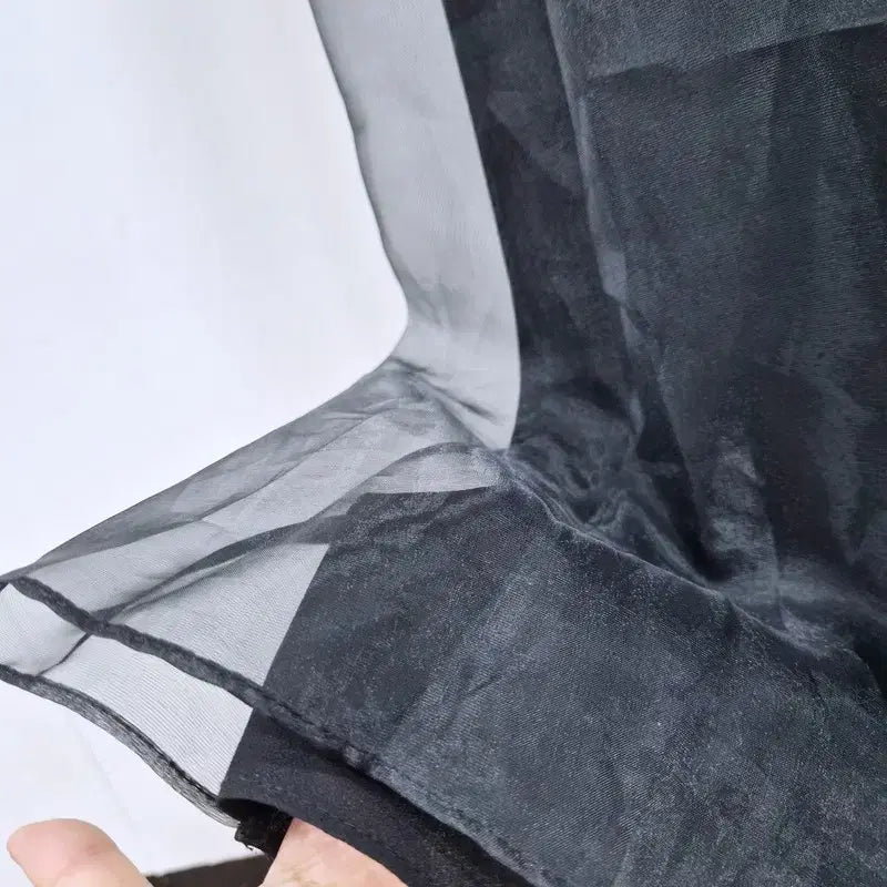 [BUNJANG] LUS Black Organza Dress / LUS 국내제작 블랙 오간자 원피스