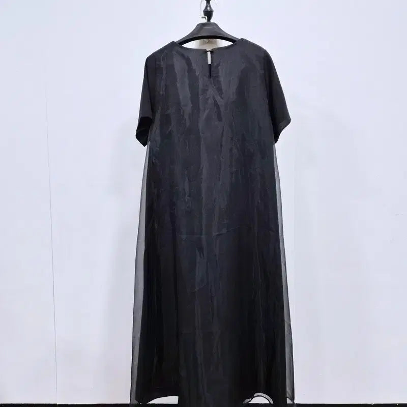 [BUNJANG] LUS Black Organza Dress / LUS 국내제작 블랙 오간자 원피스