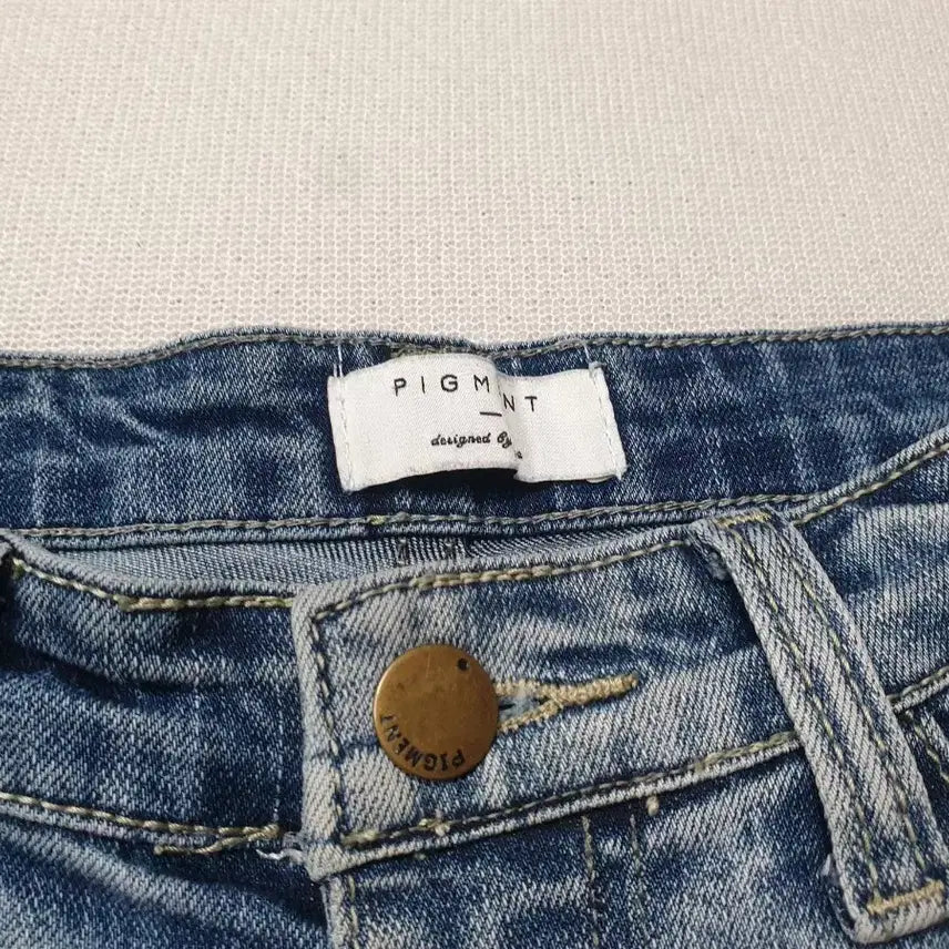 [BUNJANG] Pigment Light Wash Denim Roll-Up Jeans (M) / 피그먼트 연청 데님 롤업 청바지 M 허리27~28