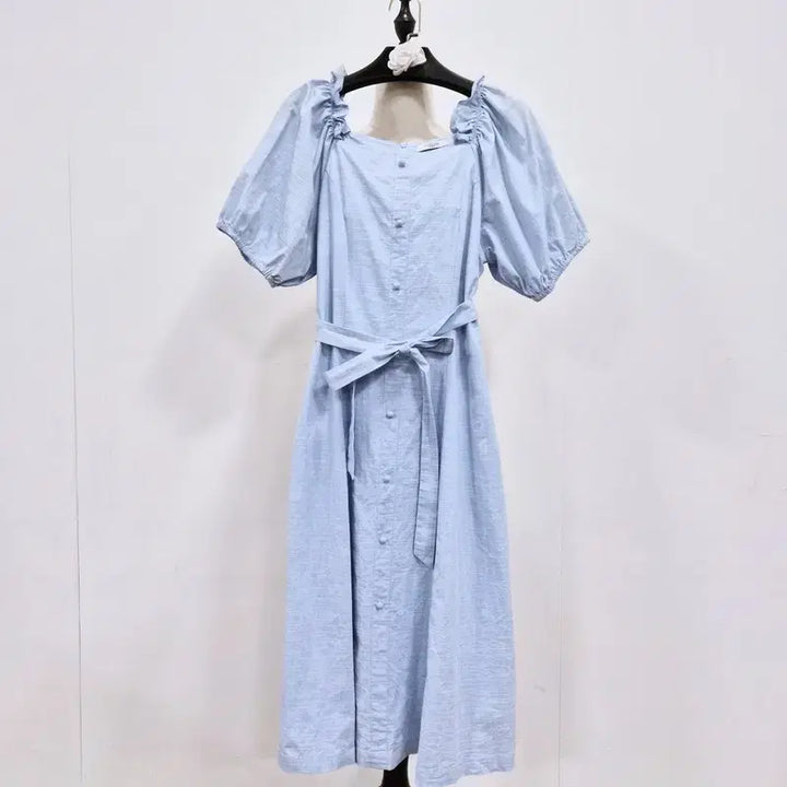 [BUNJANG] Recov Square Neck Puff Sleeve Dress / 레코브 스퀘어넥 퍼프소매 원피스