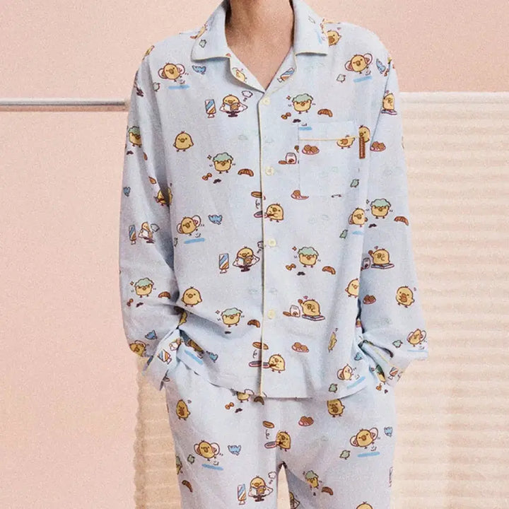 [BUNJANG] SPAO Rilakkuma Kiiroitori Long Sleeve Pajama / 스파오 리락쿠마 키이로이토리 파자마 긴팔잠옷