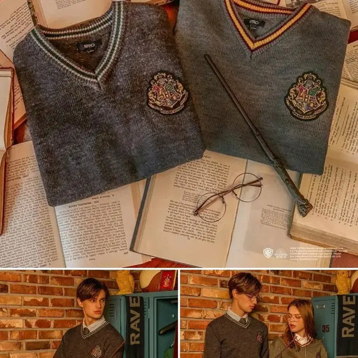 [BUNJANG] SPAO Harry Potter Collaboration Hogwarts Sweater Knit M / 한정판 스파오 해리포터 콜라보 호그와트 스웨터 니트 M