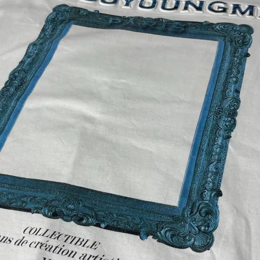 [BUNJANG] Wooyoungmi Back Logo Frame T-Shirt White Size 50 / [새상품급] 우영미 백로고 프레임 반팔 티셔츠 화이트 50사이즈