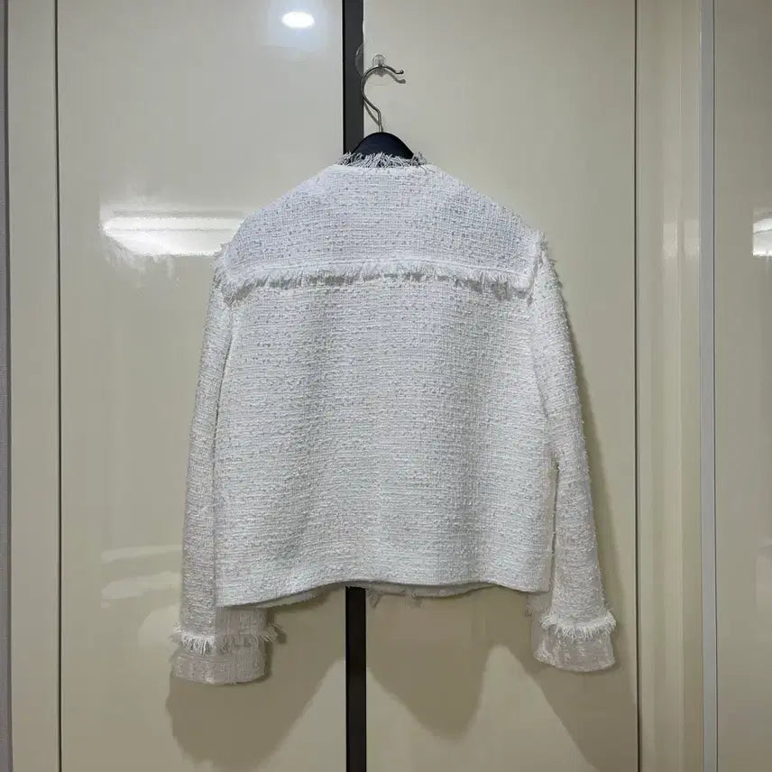 [BUNJANG] Moje Espoir White Tweed Jacket Size 55 / 모조에스핀 화이트 트위드 자켓 55