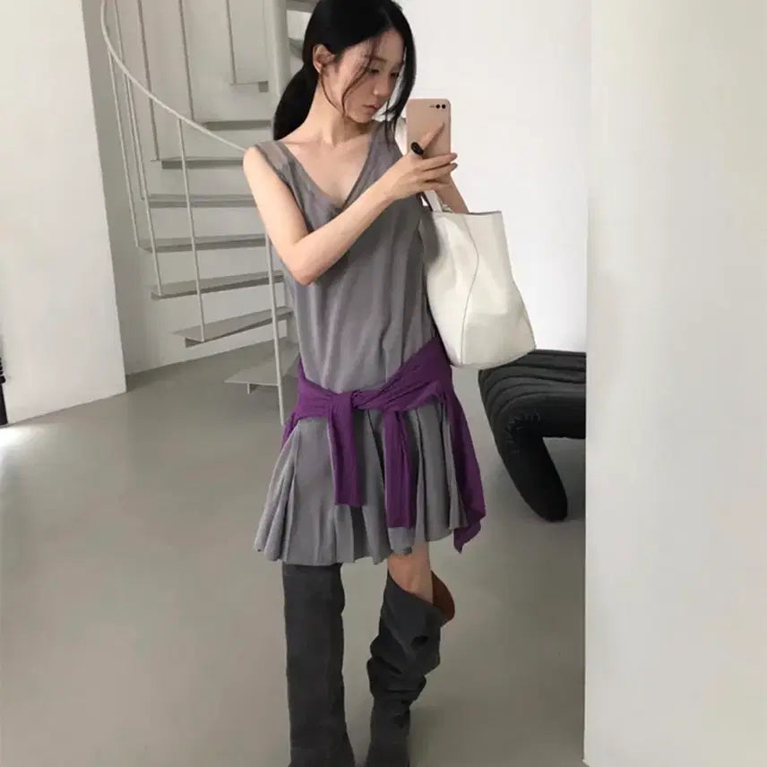 [BUNJANG] Maybe Baby Cesia One Piece Dress Grey / 메이비베이비 원피스 Cesia One Piece 그레이