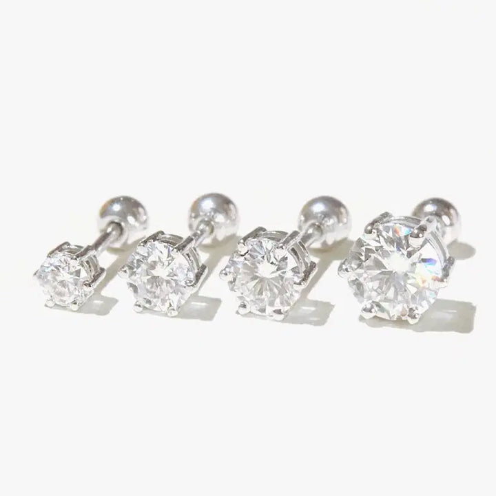 [BUNJANG] Onoa Lab Diamond 14K White Gold Piercing / 오노아 랩다이아 2부 4발 14k 화이트 골드 피어싱 팝니다!