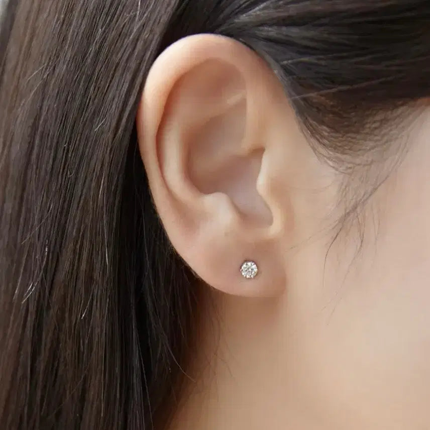 [BUNJANG] Onoa Lab Diamond 14K White Gold Piercing / 오노아 랩다이아 2부 4발 14k 화이트 골드 피어싱 팝니다!