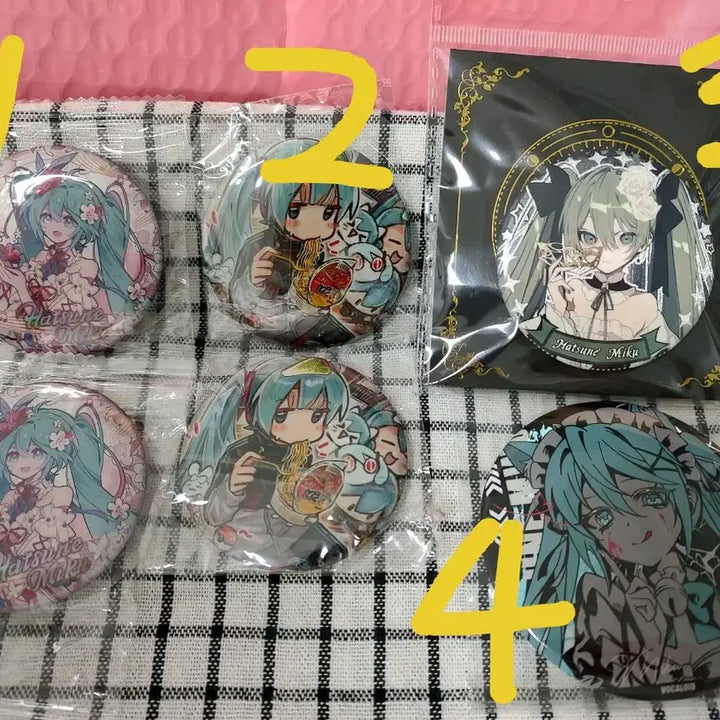 [BUNJANG] Hatsune Miku Illustration Badge Set / 증정)하츠네 미쿠 배지 개별가