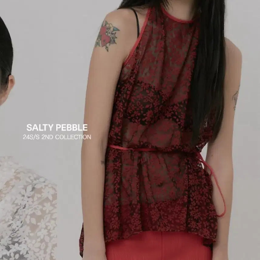 [BUNJANG] Salty Pebble 24SS Tie Top - New Condition / (새상품)솔티페블 타이탑