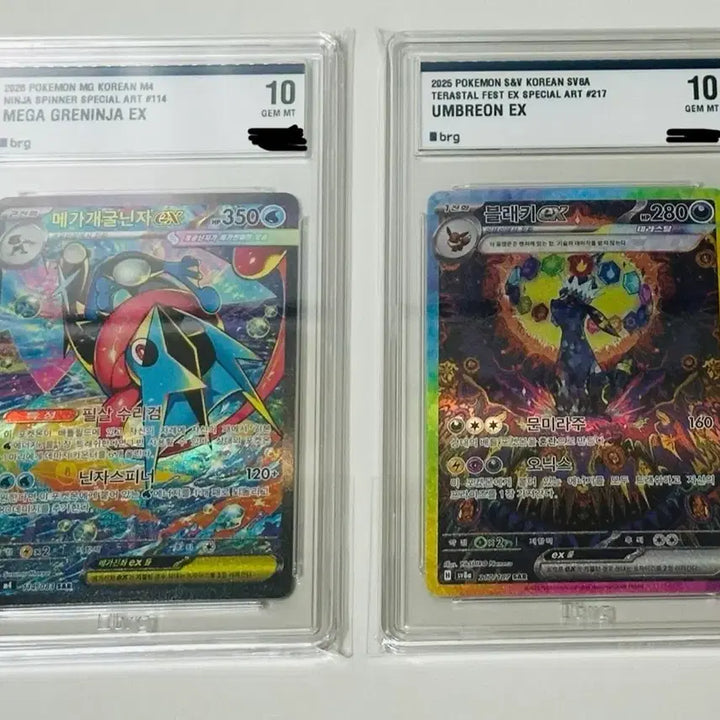 [BUNJANG] Umbreon EX SAR BRG 10 | Mega Charizard EX SAR BRG 10 / 블래키 ex SAR BRG 10 | 메가개굴닌자 ex SAR BRG 10