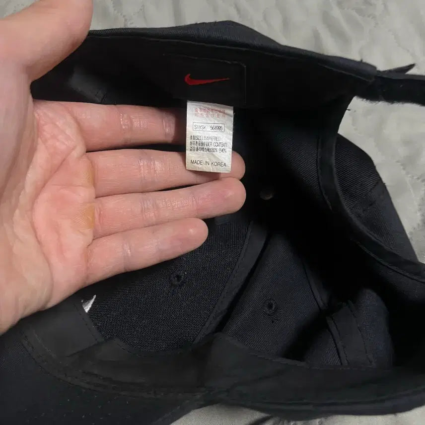 [BUNJANG] Nike Vintage Korea Ball Cap Black / 나이키 빈티지 볼캡 코리아 검정 블랙 캡모자 모자