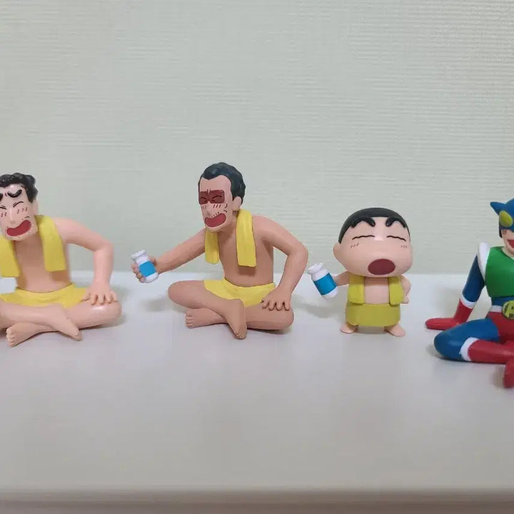 [BUNJANG] Crayon Shin-chan Sauna Gacha 4 Types / 짱구 사우나 가챠 4종 팝니다.