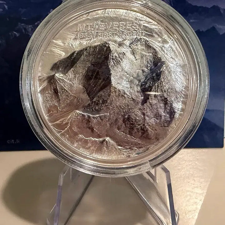 [BUNJANG] CIT Mint Everest Mountain 2oz Silver Coin Limited Edition / 명품 CIT사) 한정판 에베레스트 산 2온스 은화