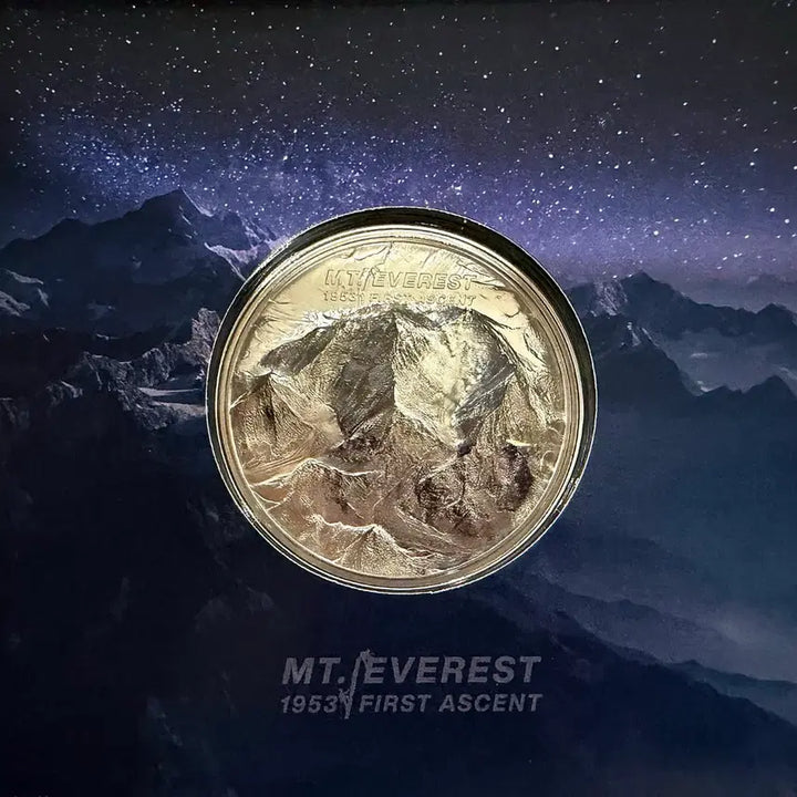 [BUNJANG] CIT Mint Everest Mountain 2oz Silver Coin Limited Edition / 명품 CIT사) 한정판 에베레스트 산 2온스 은화