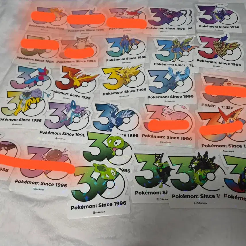 [BUNJANG] Pokemon 30th Anniversary Logo Sticker Trading / 포켓몬 30주년 로고 스티커 교환합니다!