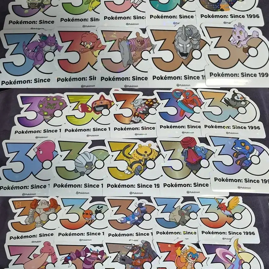 [BUNJANG] Pokemon 30th Anniversary Logo Sticker Trading / 포켓몬 30주년 로고 스티커 교환합니다!