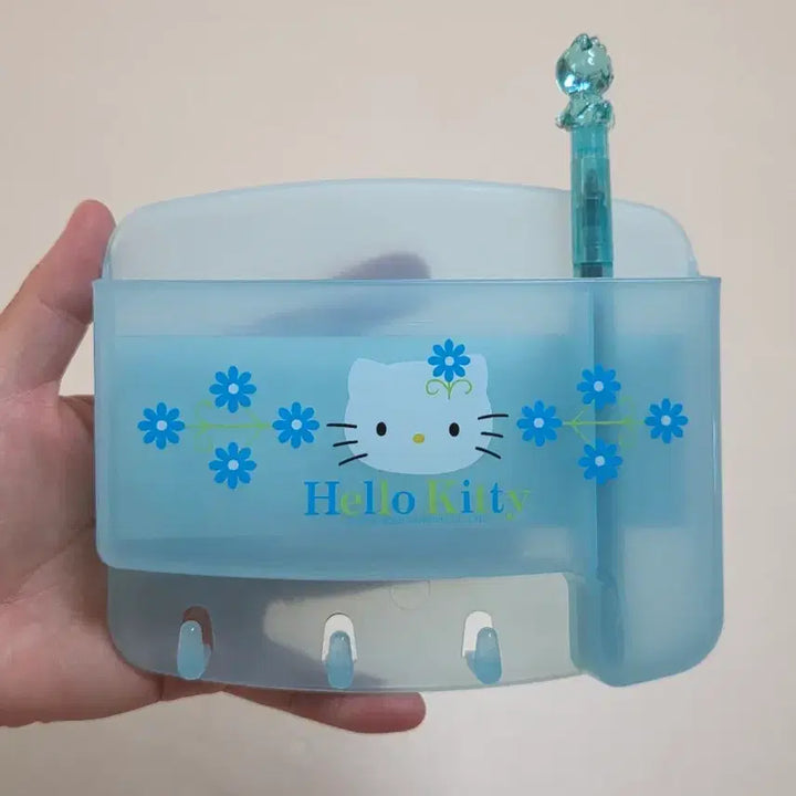 [BUNJANG] Classic Hello Kitty Floral Magnet Pen Holder Hook / 고전키티 꽃키티 마그넷 펜꽂이 자석후크 자석걸이