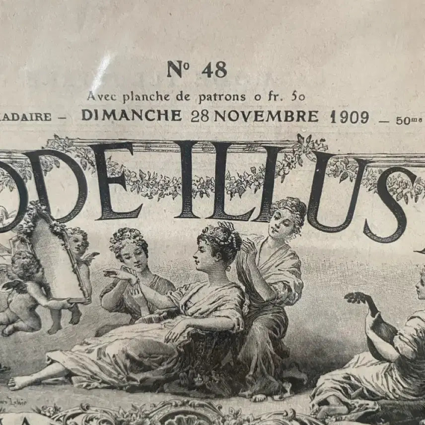 [BUNJANG] La Mode Illustree French Fashion Newspaper (1909) / 프랑스 La Mode Illustree 패션 뉴스페이퍼