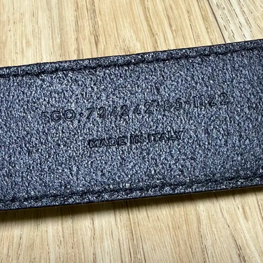 [BUNJANG] Saint Laurent Frame Buckle Belt Black Leather / 생로랑 프레임 버클 벨트