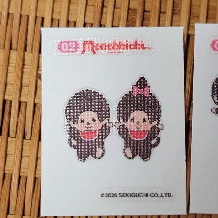 [BUNJANG] GS25 Exclusive Twin Monchhichi 2-Piece Sticker Bundle Set / [GS25한정] 쌍둥이몬치치 띠부띠부씰 2매 일괄