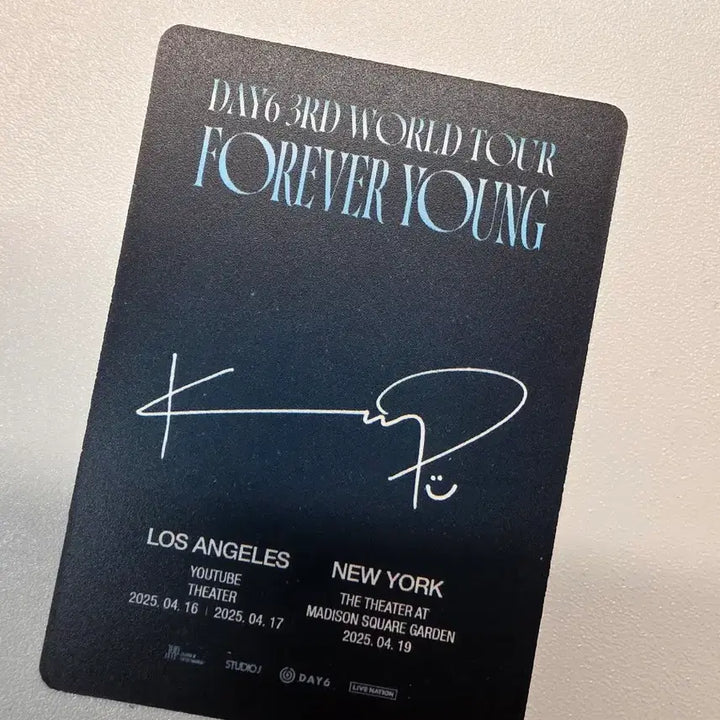 [BUNJANG] DAY6 Wonpil Forever Young LA VIP Soundcheck Photocard / 데이식스 원필 포카 포에버영 LA 입장포카 VIP 사첵