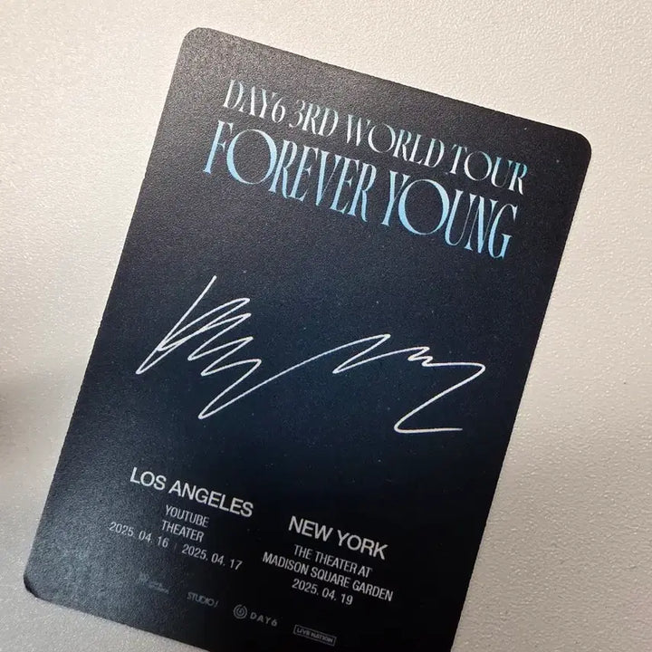 [BUNJANG] Day6 Sungjin Forever Young LA VIP Entrance Photocard / 데이식스 성진 포카 포에버영 LA 입장포카 VIP 사첵