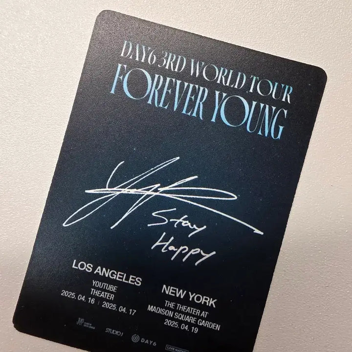 [BUNJANG] DAY6 Young K Forever Young LA VIP Soundcheck Photocard / 데이식스 영케이 포카 포에버영 LA 입장포카 VIP 사첵