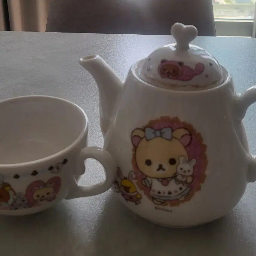 [BUNJANG] Rilakkuma Teapot and Teacup Set / 리락쿠마 티포트 찻잔 세트