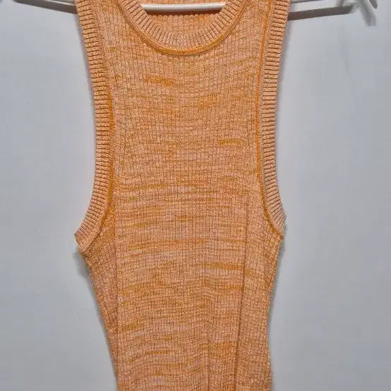 [BUNJANG] COS Orange Melange Rib Tank Top S / COS 코스 오렌지 멜란지 립 탱크탑S
