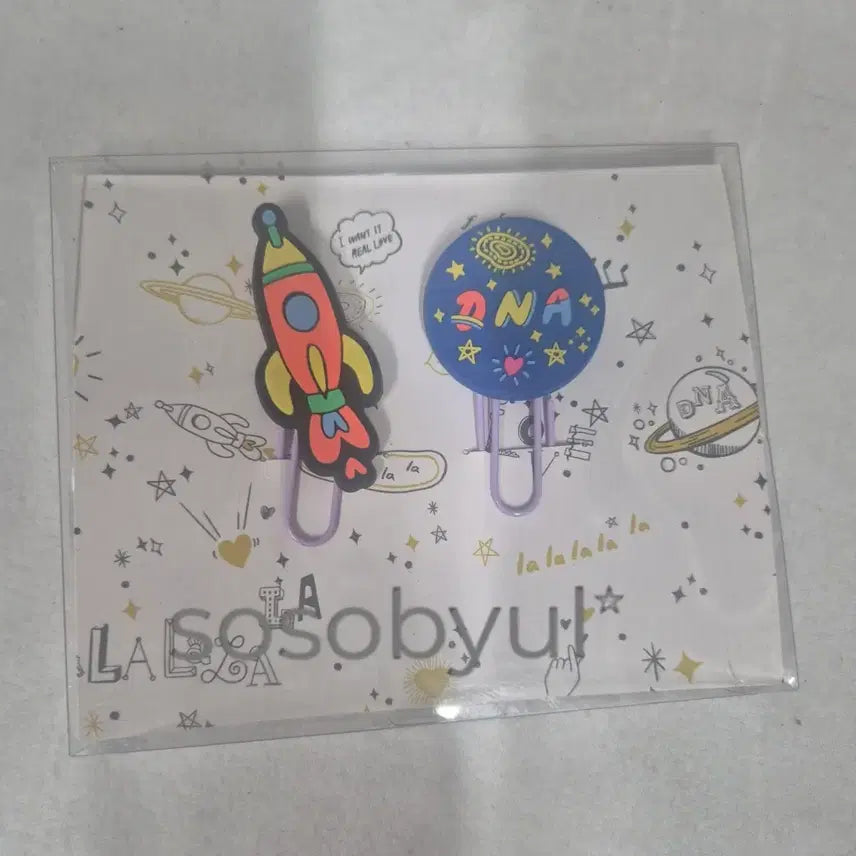 [BUNJANG] BTS DNA Rocket Shaped Clip Set (Sealed) / (미개봉)BTS DNA 로켓 모양 클립 세트