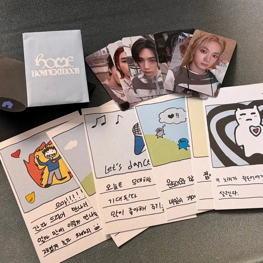 [SOLD OUT] 보넥도 똑똑똑 뮤뱅 뮤직뱅크 공방 사녹 포카 그림엽서 일괄