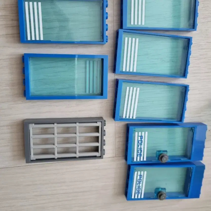 [BUNJANG] LEGO Bricks Blue Door Window Block Set / 레고 브릭 파란색 도어 창문 블럭 모음