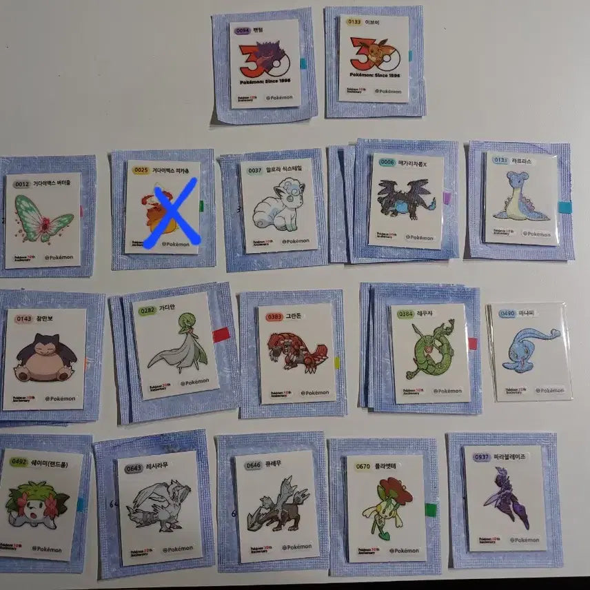 [BUNJANG] Pokemon 30th Anniversary Stickers / 포켓몬 30주년 띠부씰