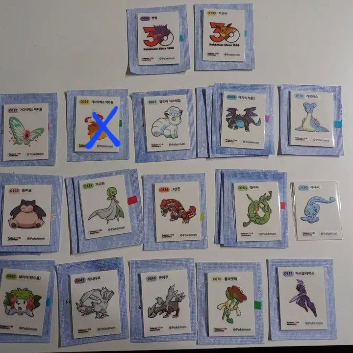 [BUNJANG] Pokemon 30th Anniversary Stickers / 포켓몬 30주년 띠부씰