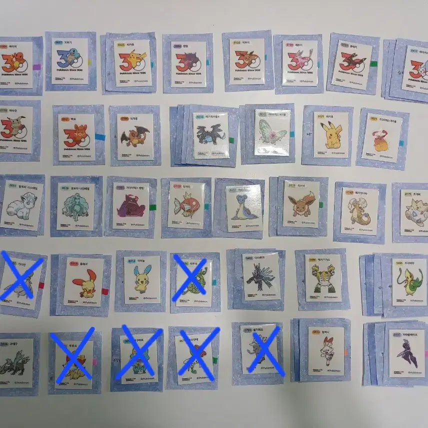 [BUNJANG] Pokemon 30th Anniversary Sticker Collection / 포켓몬 30주년 띠부씰