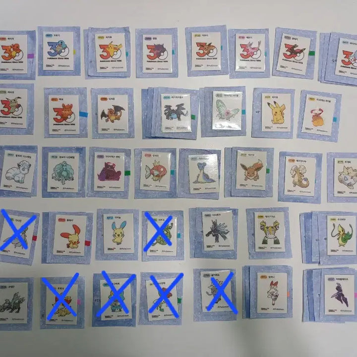 [BUNJANG] Pokemon 30th Anniversary Sticker Collection / 포켓몬 30주년 띠부씰