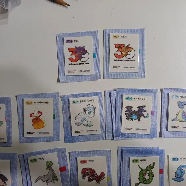 [BUNJANG] Pokemon 30th Anniversary Stickers / 포켓몬 30주년 띠부씰