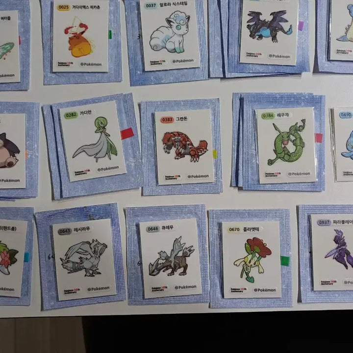 [BUNJANG] Pokemon 30th Anniversary Stickers / 포켓몬 30주년 띠부씰