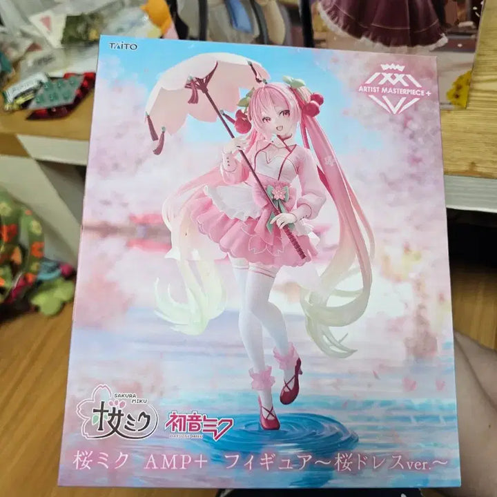 [BUNJANG] Taito Sakura Miku Cherry Blossom Dress Figure / 타이토 사쿠라 미쿠 AMP 벚꽃 드레스 피규어
