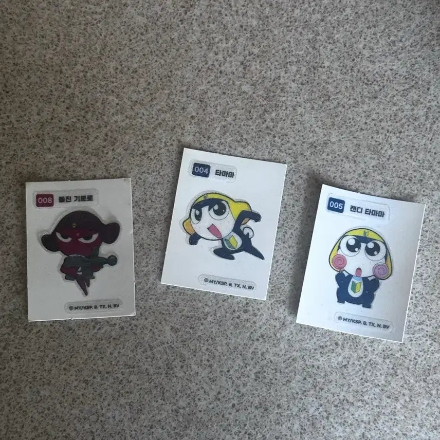 [BUNJANG] Tamama, Giroro Bbippeol Sticker Set / 타마마 기로로 띠뿌씰 스티커