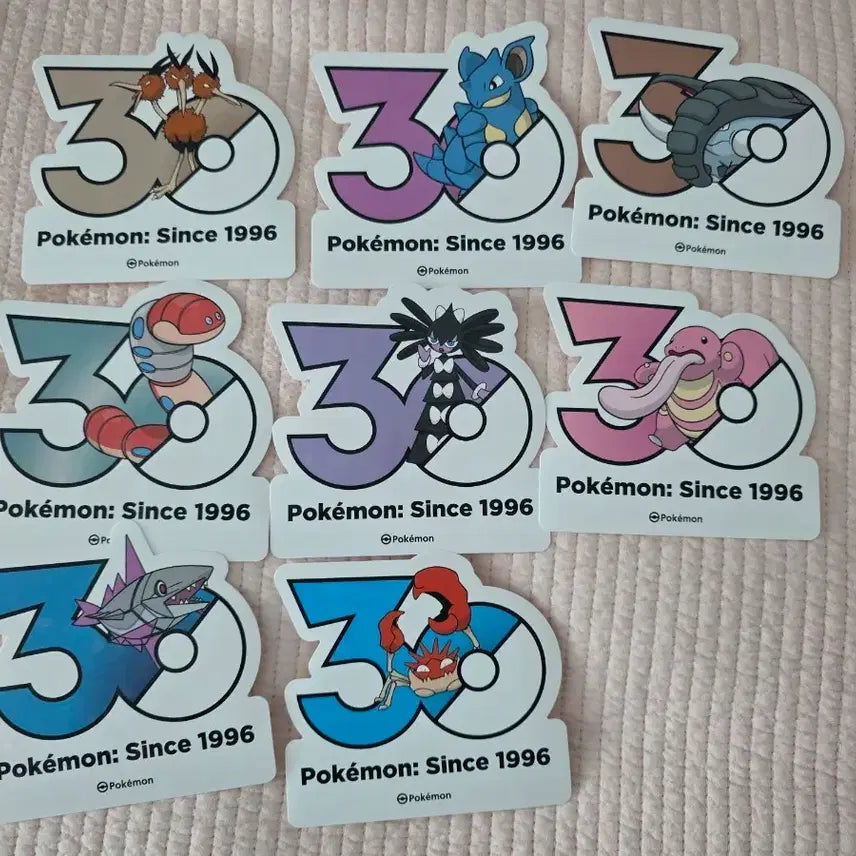 [BUNJANG] Pokemon 30th Anniversary Sticker Bundle / 포켓몬 30주년 기념 스티커 일괄 원가 이하 양도