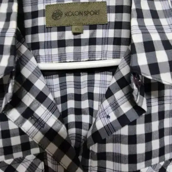 [BUNJANG] Kolon Sport Checked Short-Sleeve Shirt / 코오롱스포츠 체크 반팔 셔츠 85