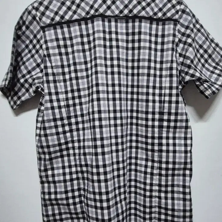 [BUNJANG] Kolon Sport Checked Short-Sleeve Shirt / 코오롱스포츠 체크 반팔 셔츠 85