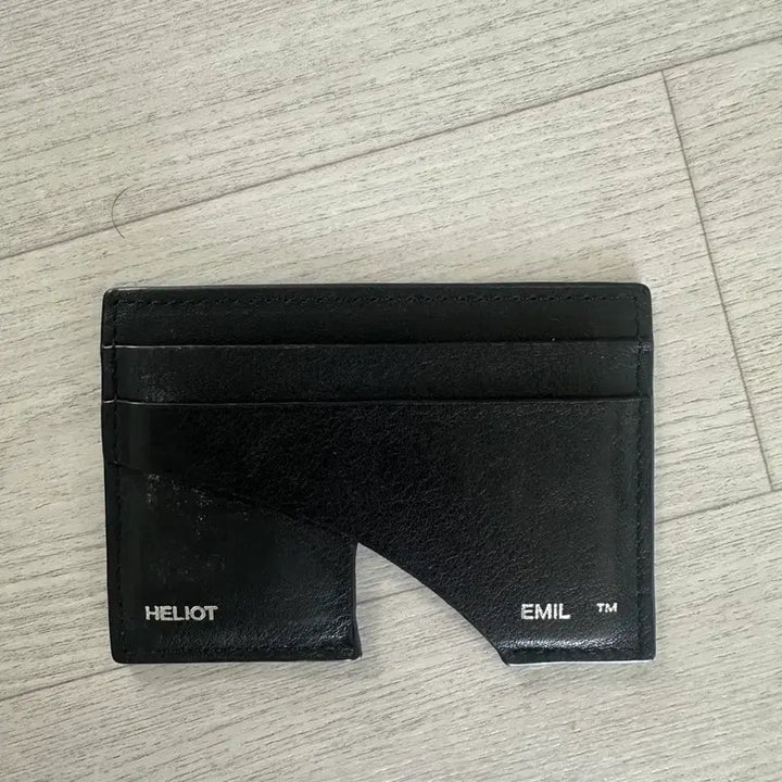 [BUNJANG] Heliot Emil Leather Card Holder Black / 엘리엇 에밀 HELIOT EMIL 카드지갑