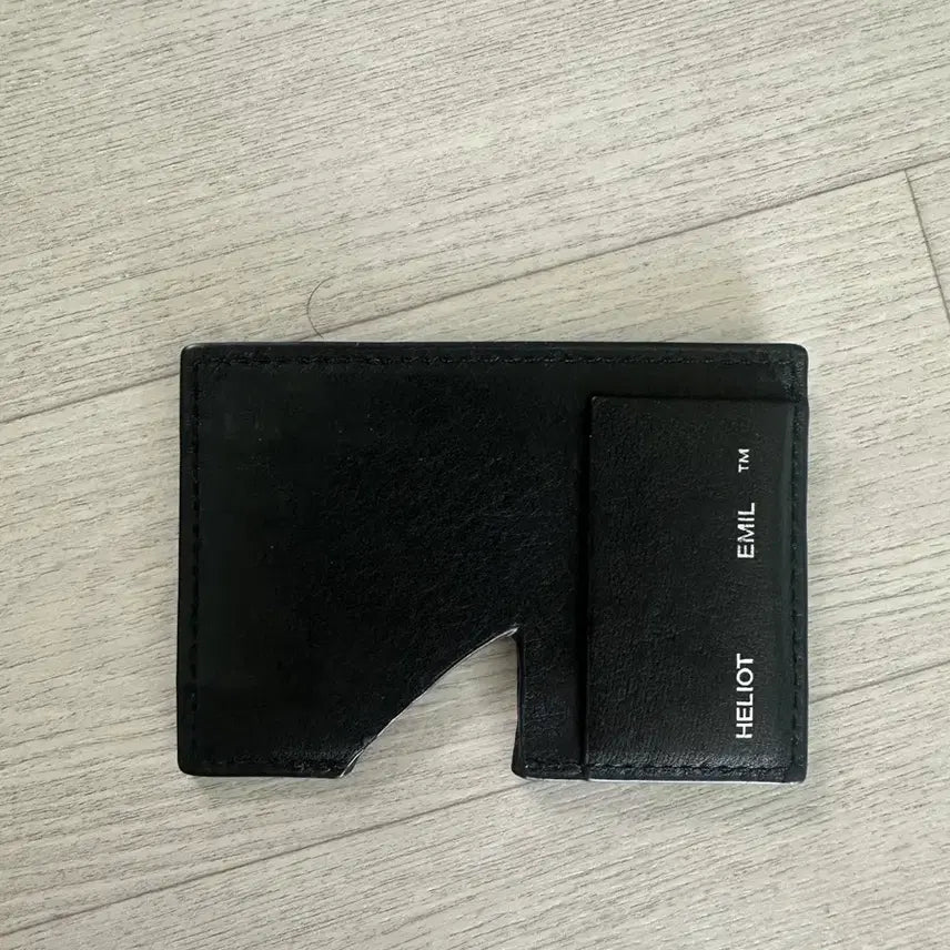 [BUNJANG] Heliot Emil Leather Card Holder Black / 엘리엇 에밀 HELIOT EMIL 카드지갑