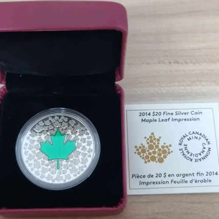 [BUNJANG] 2014 Maple Leaf Impression 1 oz Silver Coin / 2014 메이플 리프 1온스 은화
