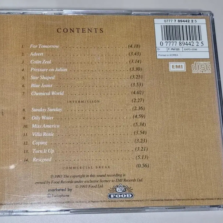 [BUNJANG] Blur 2nd Album Modern Life Is Rubbish Unsealed CD / 블러 2집 Modern Life Is Rubbish (개봉 CD)