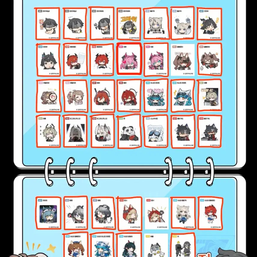 [BUNJANG] Enfield Collaboration Sticker Set / 엔드필드 콜라보 띠부씰 교환